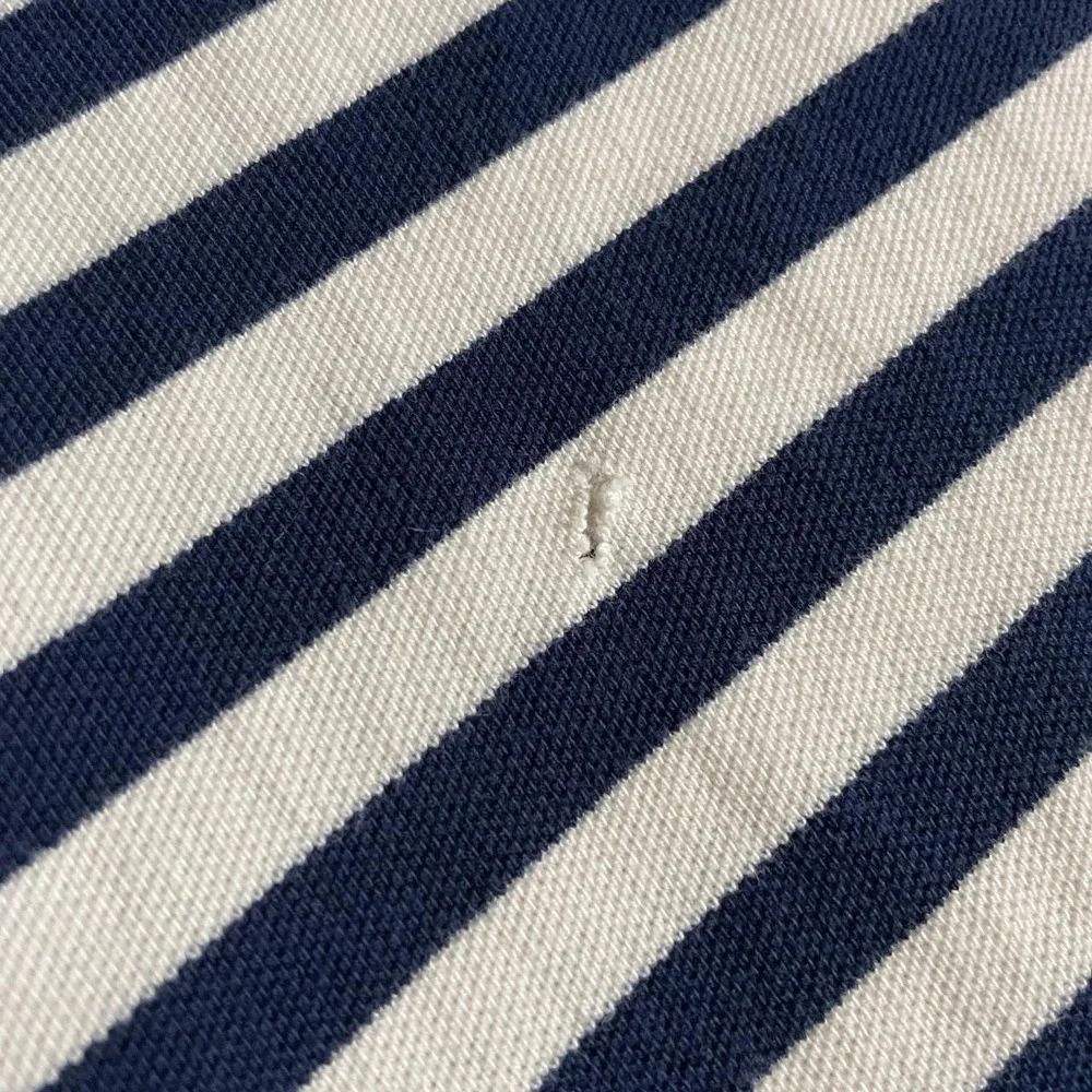 Polo Ralph Lauren Polo Shirt Mens XXL Navy Preppy Striped Vintage Short Sleeve
